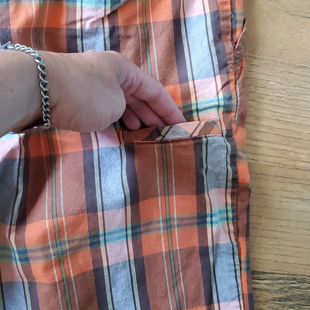 Old‎ Navy Orange Boys Plaid Shorts Size 12